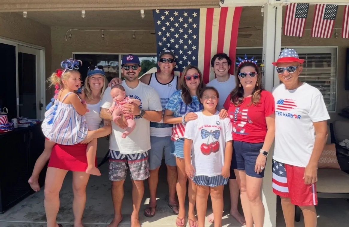 Michael Ramos with his family